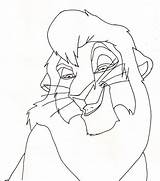 Lion Kovu King Coloring Pages Lineart Smirk Color Print Magic Drawing Getcolorings Kids Colo Deviantart sketch template