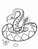 Rattlesnake Snake Snakes Designlooter Scary Kidsworksheetfun Slangen sketch template