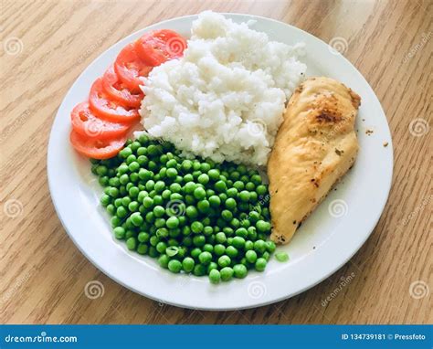 healthy balanced food plate stock image image  fresh diet