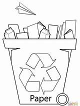 Recycle Bins Paper Reuse Birijus sketch template