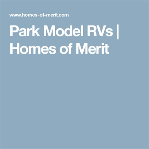 park model rvs homes  merit park models park model rv model