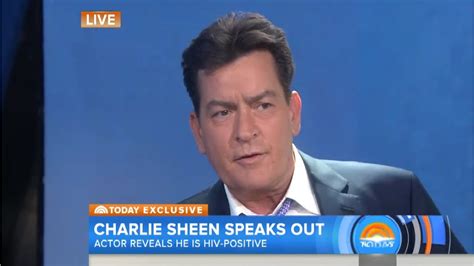 charlie sheen has hiv status reveal on today show youtube