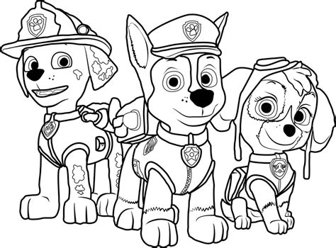 paw patrol coloring pages  printable coloring pages  kids