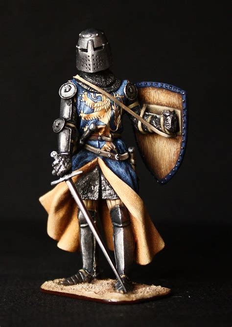 Medieval Knight Tin Soldier Mini Figurines German Knightaction Figure