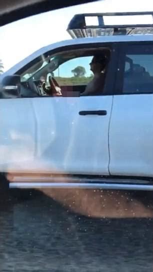 Shocking Moment A Shirtless Motorist Is Caught
