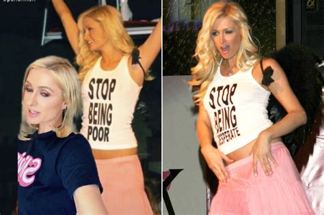 Paris Hilton Infamous Stop Being Poor T Shirt Is Fake