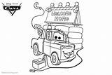 Coloring Pages Pixar Mater Cars Tow House Printable Adults Print Color Kids Template Bettercoloring sketch template