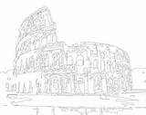 Colosseum sketch template