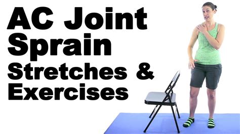 ac joint sprain stretches exercises  doctor jo youtube