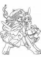 Sakura Coloring Pages Cardcaptor Card Captor Para Shaoran Tomoyo Ccs Mermaid Colorear Anime Coloriage Cập Truy Deviantart Library Clipart Choose sketch template