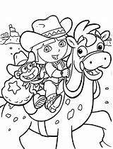 Dora Coloring Exploradora Dibujos Babysitter Botas 4kids sketch template
