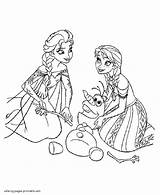 Coloring Pages Frozen Printable Girls Colouring Disney Print sketch template