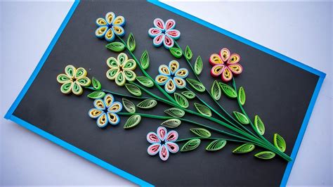 Quilling Art Flower Composition Paper Quilled Picture Quilling