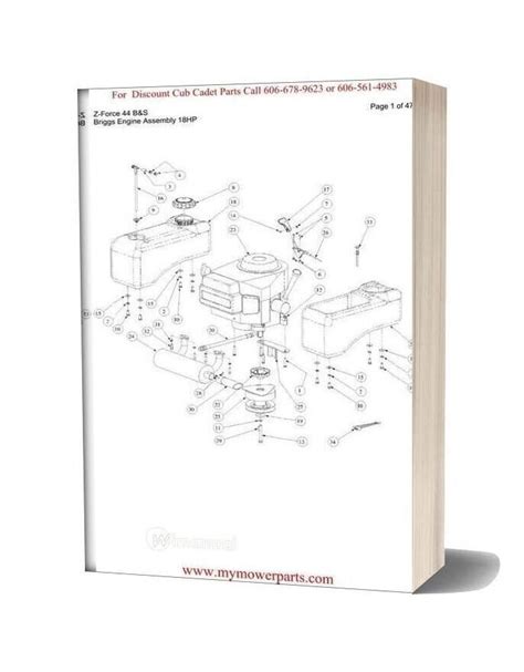 cub cadet parts manual  model  force  bands