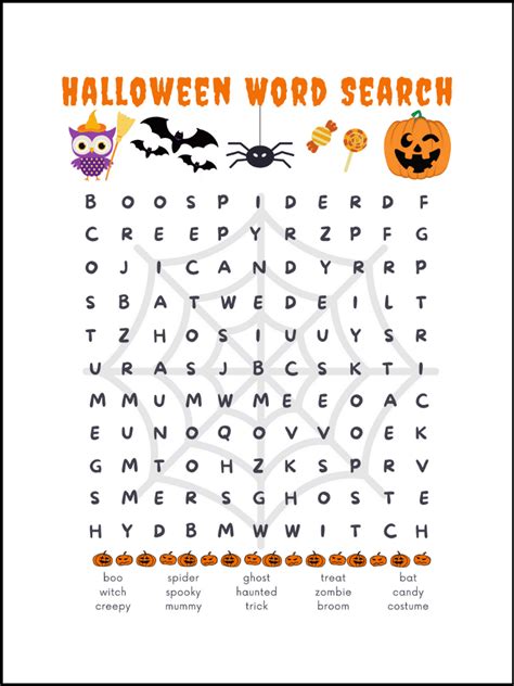 fun  printable halloween word searches cassie smallwood