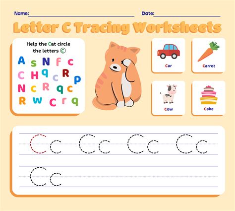 images  preschool writing worksheets  printable letters