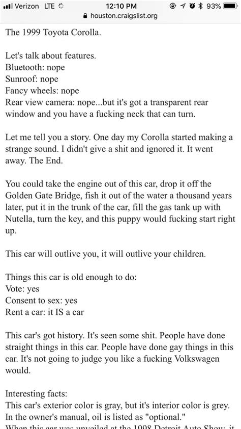 Brendan Tokarski On Twitter The Fine Af 1999 Toyota Corolla Wasn’t