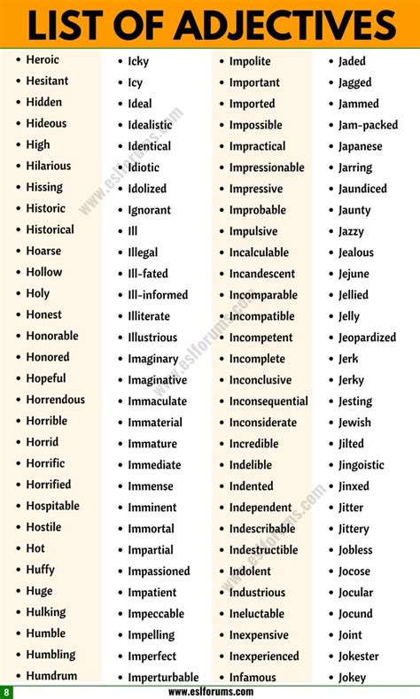 adjective examples  huge list   adjectives  english