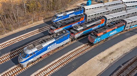metras colorful locomotive fleet trains