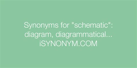 synonyms  schematic schematic synonyms isynonymcom