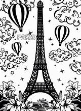 Eiffel Tower Coloring Paris Pages Printable Kids Drawing Easy Print Outline Color Getdrawings Getcolorings France Drawings Incredible Colorings Pencil sketch template