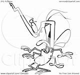 Goofy Cartoon Outline Mosquito Toonaday Illustration Royalty Rf Clip Leishman Ron 2021 sketch template