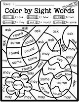 Sight Words Grade Color Spring First Code Word Worksheets Pages Kindergarten Coloring Worksheet Teacherspayteachers Preview Find Choose Board sketch template