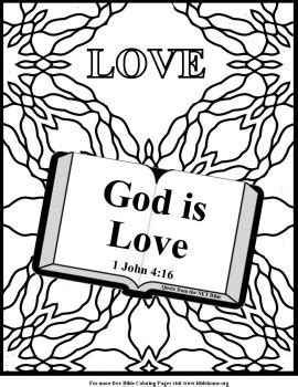bible coloring pages  love