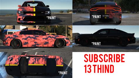 dodge charger srt  livery gta modscom