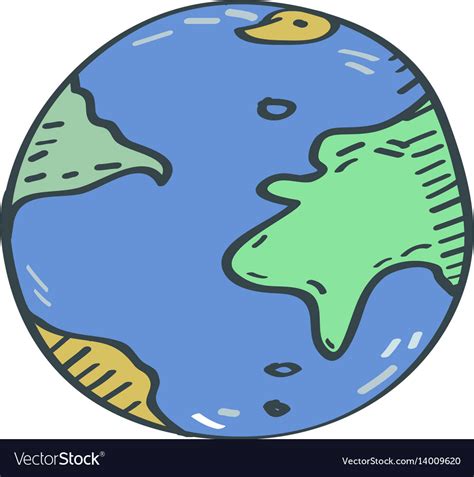globe cartoon royalty  vector image vectorstock