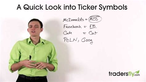 stock basics    ticker symbol definition  meaning youtube