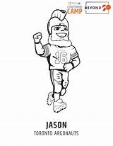 Cfl Mascot Colouring Activity sketch template