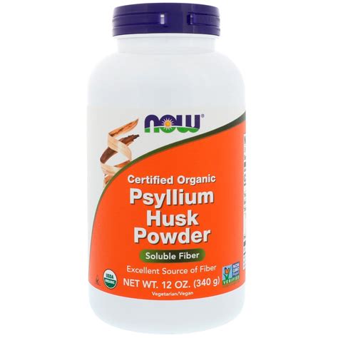 foods certified organic psyllium husk powder  oz