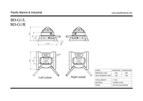 Bd G1 Dovetail Side Handle Twistlock Iso Ocean Shipping Container