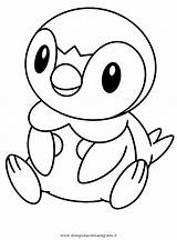 Piplup Coloring Pages Pokemon Para Colorear Color Colouring Sheet Getcolorings Getdrawings Template Printable sketch template