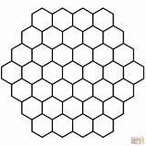 Honeycomb Hexagon Tessellation Hexagonal Colorear Bee Panal Sechseck Zum Honigwaben Malvorlage Ausmalbild Ausmalen Mosaicos Coloringhome Muster Col Sobres Abejas Patrón sketch template