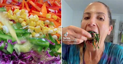 how to make baked by melissa s salads on tiktok videos popsugar food