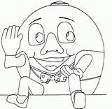 Dumpty Humpty Coloring Pages Clipart Library Cartoon Printable Popular sketch template