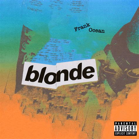 fictional frank ocean blonde album cover  behance