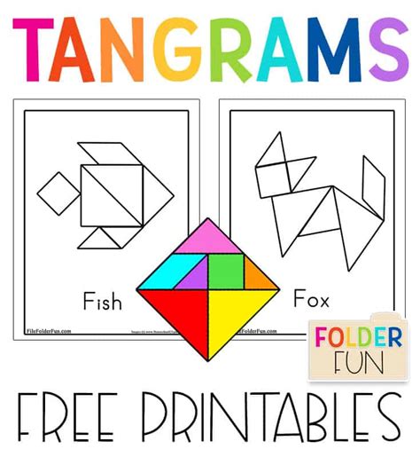 tangram printables printable word searches