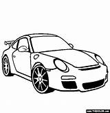 Porsche 911 Coloring Pages Car Clipart Clip Colour Drawing Online Thecolor Cars sketch template