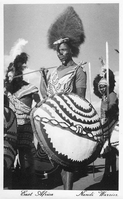 Africa Nandi Warrior Kenya Then East Africa Scanned Vintage