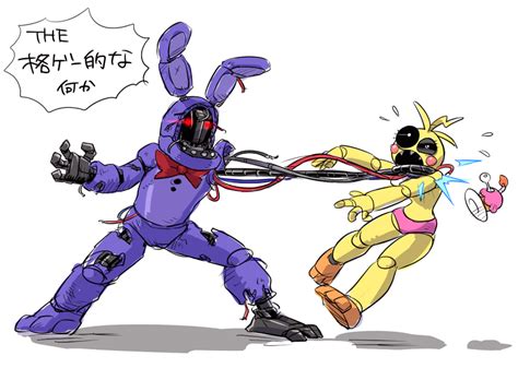 Old Bonnie Vs Toy Chica By Nitorou2106 On Deviantart In 2020 Fnaf