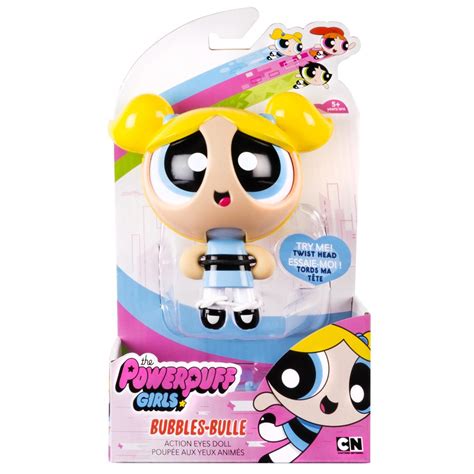 spin master powerpuff girls powerpuff girls action eyes doll bubbles