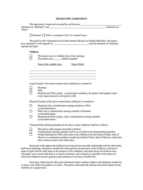 separation agreement ny  form fill   sign printable