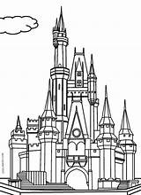 Castle Drawing Outline Coloring Getdrawings sketch template