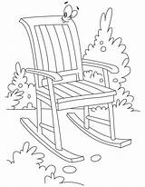 Chair Coloring Rocking Pages Furniture Garden Printable Kids Color Getcoloringpages Visit Books Flower Categories Similar sketch template