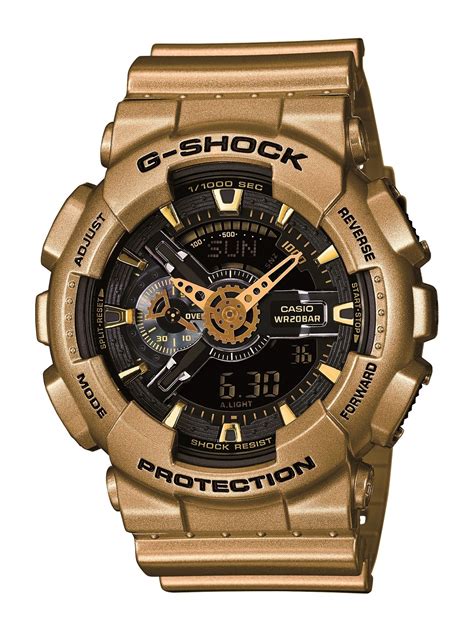 casio  shock releases gold  black color series