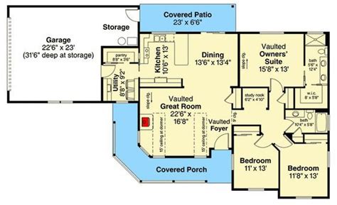 appealing ranch house plan da architectural designs house plans ranch house plan