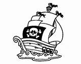 Pirate Ship Pirata Colorare Da Pirati Coloring Nave Disegno Colorear Di Dei Coloringcrew sketch template